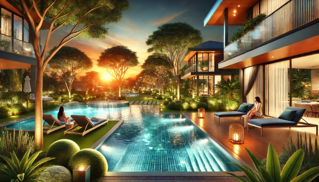 realistic-and-eye-catching-image-of-a-luxurious-backyard-featuring-an-inground-pool-at-sunset